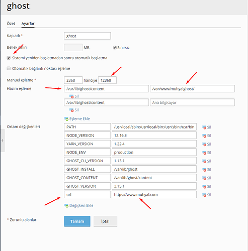 Plesk Obsidian 18.x Üzerinde Docker İle Ghost Kurulumu (2)