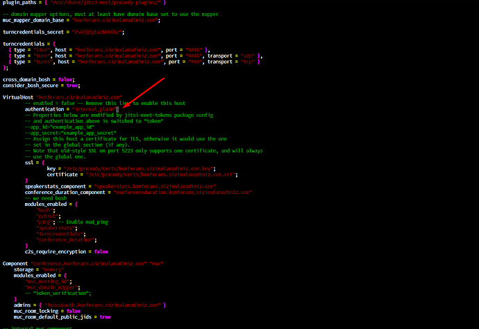 jitsi meet authentication = internal_plain