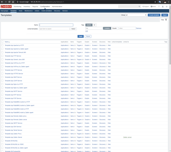 Zabbix 4.4.x Genel Bakış - Ekran Görüntüleri (9)