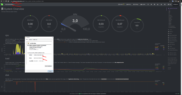 Netdata İle Genel Linux Sunucu Performansı Takip Sistemi Kurulumu - MUHYAL (3)