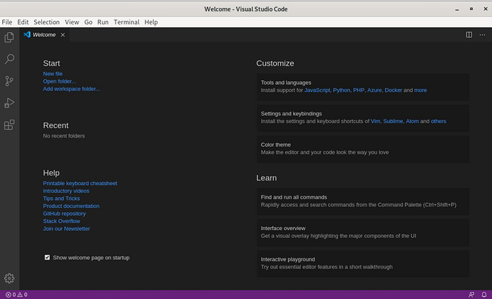 Debian 10 Üzerinde Visual Studio Code