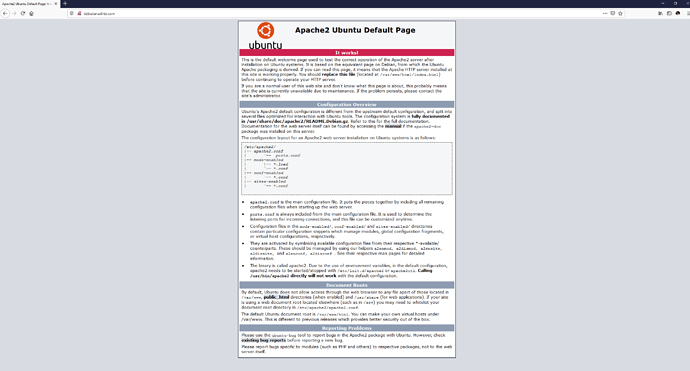 Apache2 Ubuntu Default Page - Ubuntu 20.04