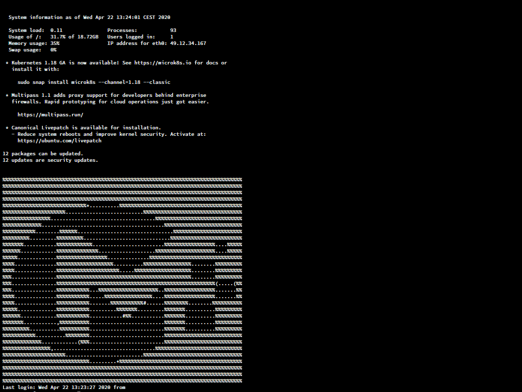 Linux SSH Terminal Karşılama Ekranını Özelleştirme - Sonrası